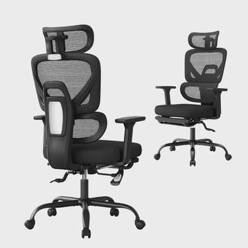 Ergonomische bureaustoel met mesh rugleuning, verstelbare ho, Verzenden, Nieuw