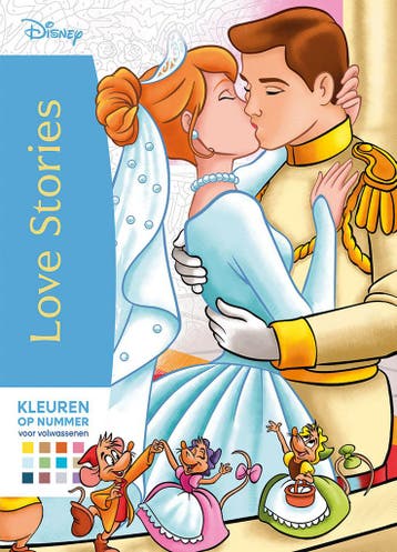 Disney Love stories - Kleuren op nummer voor volwassenen, Ophalen of Verzenden, Nieuw