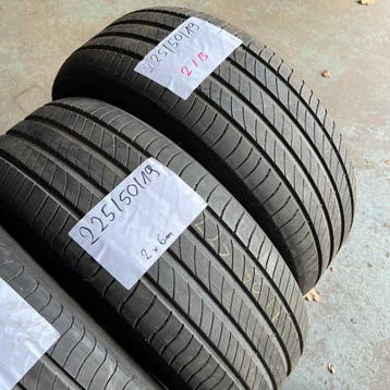 2 x Michelin 225-50-19 Zomerbanden 6mm, Auto-onderdelen, 19 inch, Gebruikt, Ophalen of Verzenden, Band(en)