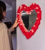 Seletti - Roberto Bruno - Pixel mirror - Heart - Spiegel -