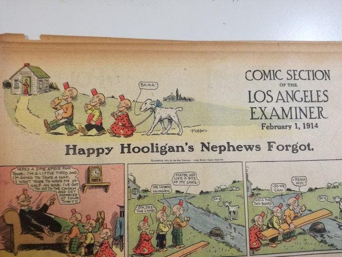 Happy Hooligan - 13 Krantenpaginas en strips - 1911/1915, Boeken, Strips | Comics