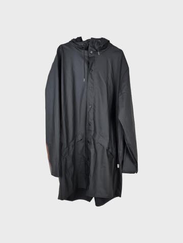 RAINS Lange jas Heren maat XL Zwart, Zwart, RAINS, Maat 56/58 (XL), Ophalen of Verzenden