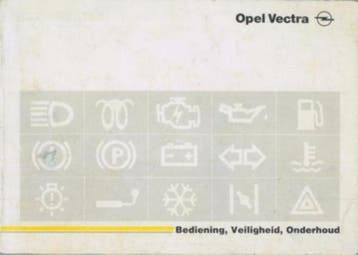 1994 Opel Vectra instructieboekje handleiding Nederlands, Auto diversen, Verzenden