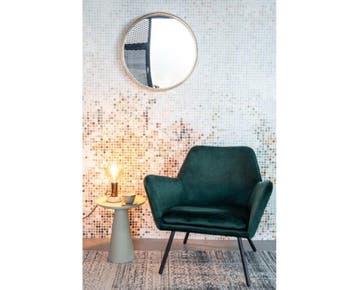 Spiegel Glennis | Rond-Goud, Ophalen of Verzenden, Nieuw