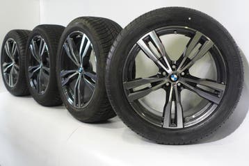 BMW X7 G07 754M 21 inch velgen Bridgestone Runflat Winterban, Gebruikt, Velg(en), 21 inch, Winterbanden