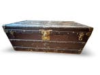 Louis Vuitton Steamer Trunk - Kist - Canvas, Hout, Messing