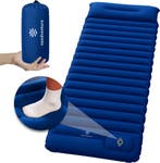 needventure® Slaapmat - Met Voetpomp -1 persoons - 2e Kansje, Ophalen of Verzenden, Zo goed als nieuw, 1-persoons