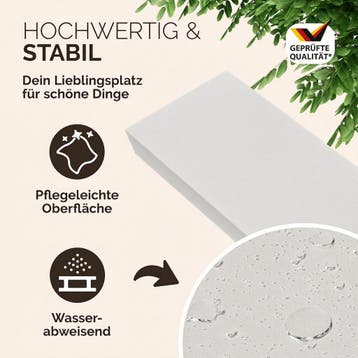 Wandplank Zwevend Mat Wit MDF 90x23x3,8cm (Deco artikelen), Verzenden, Nieuw