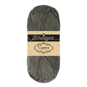 Scheepjes Catona Shine - 242 Metal Grey - Rainbow - Katoen, Ophalen of Verzenden, Nieuw