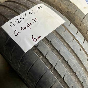 2 x Goodyear Eagle F1 225-45-19 Zomerbanden 6mm, 19 inch, Gebruikt, Ophalen of Verzenden, Band(en)
