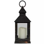 Benson Lantaarn met LED Kaars - Sfeervol en Veilig - Zwar..., Ophalen of Verzenden, Nieuw