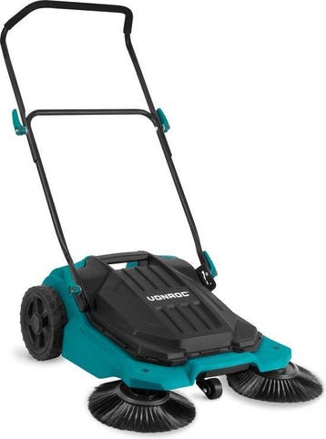 2dekans | VONROC Veegmachine – 65cm veegbreedte – 18 liter, Ophalen of Verzenden, Zo goed als nieuw