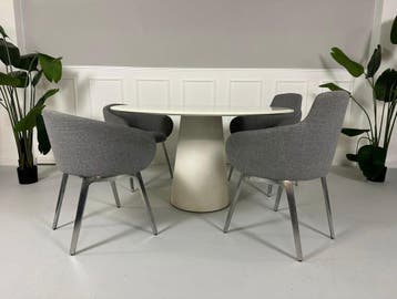 COR Set stoelen + tafel Conic kantoor/huis, Ophalen of Verzenden, Zo goed als nieuw, Stof