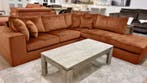 Hoekbank Loenen - hoekbanken - Cognac, Nieuw, 150 cm of meer, Stof, 200 tot 250 cm