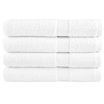 vidaXL Handdoeken SOLUND 4 st 600 g/m² 100x200 cm wit, Verzenden, Nieuw, Wit