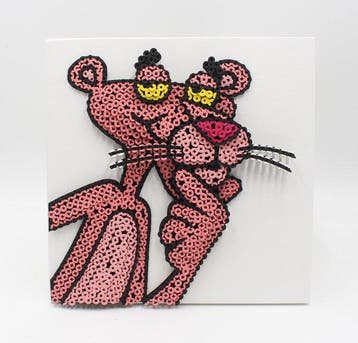 Alessandro Padovan - 3D Pink Panther (Screw Art)