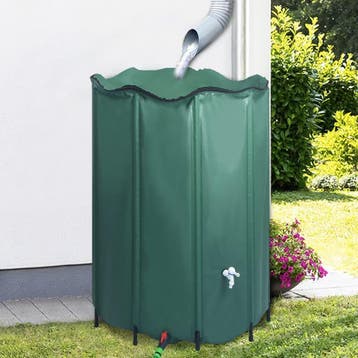 vidaXL Regenton inklapbaar met tap 1350 L, Tuin en Terras, Tuinslangen, Verzenden, Nieuw