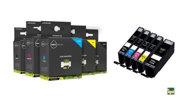 Geschikt Canon PGI-550BK XL Cli-551 XL serie MET CHIP, Nieuw, Cartridge, Inktmedia
