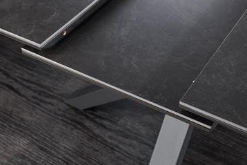 Uitschuifbare eettafel ETERNITY 160-200cm grafietgrijs, Huis en Inrichting, Tafels | Eettafels, Ophalen of Verzenden, Nieuw