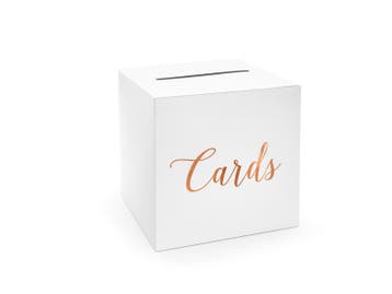 Enveloppendoos Cards Wit Roségoud, Ophalen of Verzenden, Nieuw