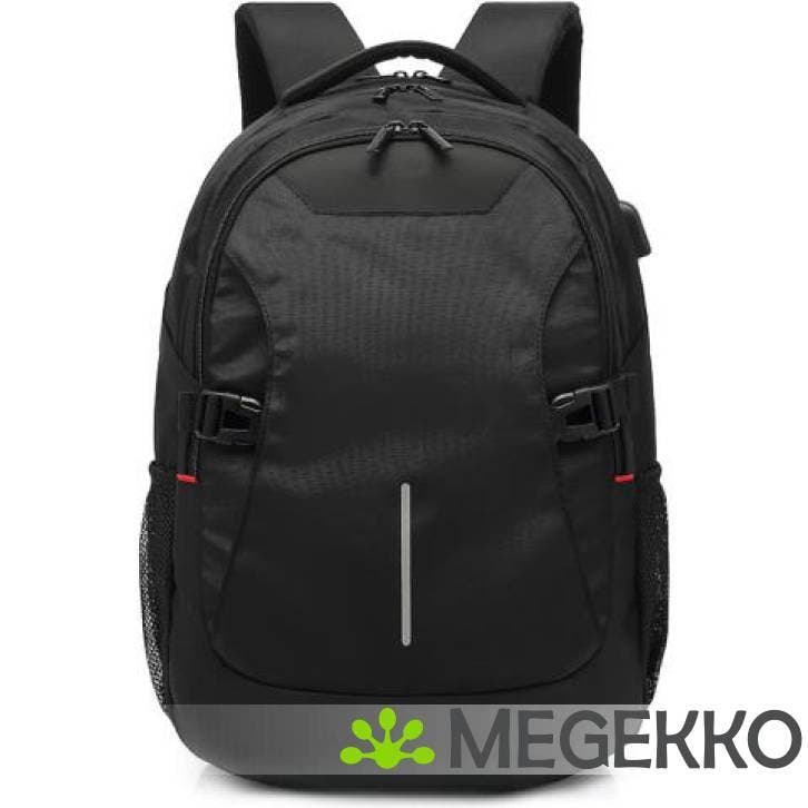 ACT Global rugzak 15,6 inch, zwart, met USB-laadpoort, Computers en Software, Laptoptassen, Nieuw, Verzenden