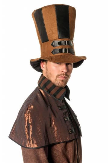 Hoed steampunk XL bruin/zwart, Ophalen of Verzenden, Nieuw