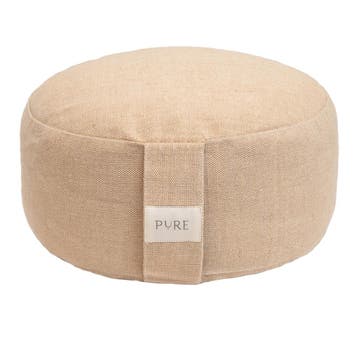 Meditatiekussen eco jute bruin rond 2.0 - Pure, Verzenden, Nieuw