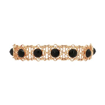 Gouden vintage bootjes armband met granaat 14 kt, Ophalen of Verzenden, Nieuw