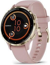 Garmin Venu 3S 41 mm goud van roestvrij staal met roze, Verzenden, Zo goed als nieuw