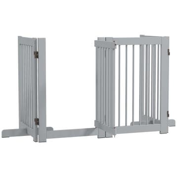 TRUUSK Afscheidingshek voor Honden - 4-delig - 204 x 75 cm -, Verzenden, Nieuw