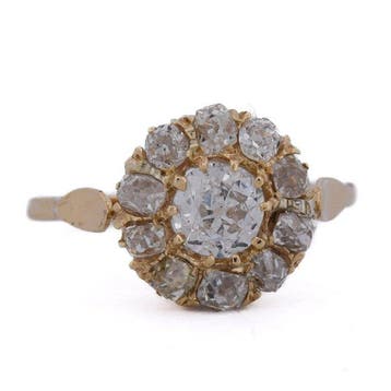 Ring - 18 karaat Geel goud - 1.90ct. tw. Diamant, Sieraden, Tassen en Uiterlijk, Ringen, Nieuw