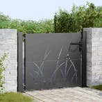 vidaXL Tuinpoort met slot Zwart 110 x 105 cm Poedergecoat, Tuin en Terras, Tuinpoorten, Verzenden, Nieuw