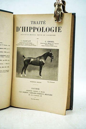 J. Jacoulet & C. Chomel - Traité dHippologie - 1912