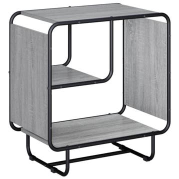 vidaXL Dressoir Grijs Sonoma 60 x 37.5 x 64.5 cm Bewerkt, Verzenden, Nieuw, Overige houtsoorten, Minder dan 50 cm