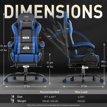 Ergonomische Bureaustoel - Office Chair - Gamestoel - Volwas, Verzenden, Zo goed als nieuw
