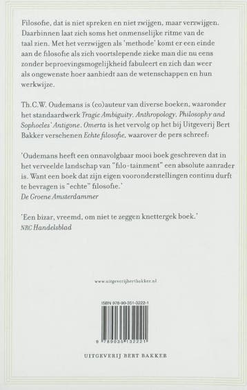 Omerta 9789035132221 Th. C. W. Oudemans, Verzenden, Gelezen, Th. C. W. Oudemans