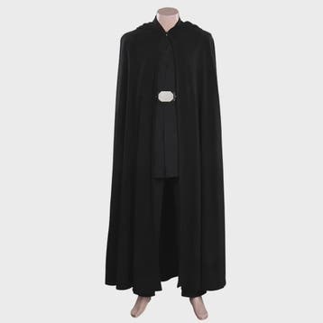 Volwassen Mannen Zwarte Jedi Ridder Cape Outfit - Fantasy Co, Verzenden, Nieuw