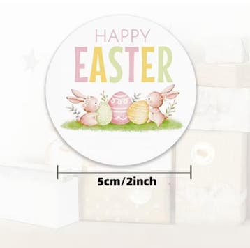 48 stickers happy EASTER - vrolijk pasen - engels - sluit..., Ophalen of Verzenden, Nieuw, Sticker