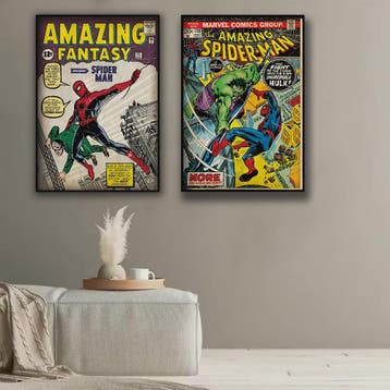 Retro Marvel Spider-Man Poster: Iconische Superheld Kunst vo, Verzenden, Nieuw