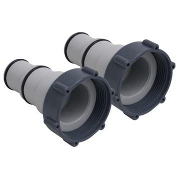 vidaXL Zwembadslangadapters 2 st kunststof, Verzenden, Nieuw