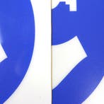 Vloerpictogram “veiligheidshelm verplicht” - Wit & Blauw -, Verzenden
