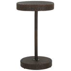 vidaXL Tuintafel 60,5x106 cm poly rattan bruin, Verzenden, Nieuw