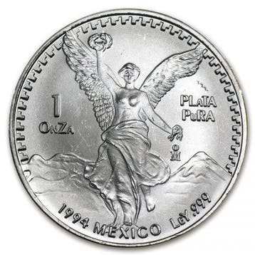 Mexican Libertad 1 oz 1994, Verzenden, Zuid-Amerika, Losse munt, Zilver
