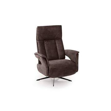 Relaxfauteuil Haarlo - relaxfauteuils - Bruin, Nieuw, Bruin, Stof