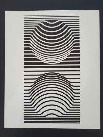 Victor Vasarely (1906-1997) - Sir - Ris, 1952. Tirage rare, Antiek en Kunst