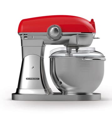 Schneider Retro Keukenmachine 5.7 L Fire Red - LAATSTE KANS, Ophalen, Gebruikt