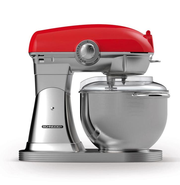 Schneider Retro Keukenmachine 5.7 L Fire Red - LAATSTE KANS, Doe-het-zelf en Verbouw, Elektra en Kabels, Ophalen