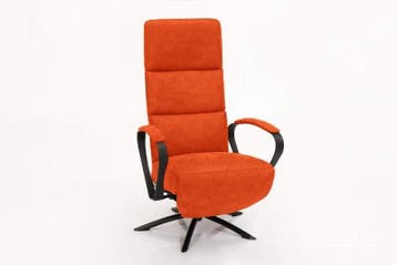 Relaxfauteuil Nieuwdorp - relaxfauteuils - Oranje, Nieuw, Stof
