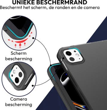 Tablet hoes geschikt voor iPad Pro 11 inch hoes (2024/2025), Computers en Software, Apple iPads, Ophalen of Verzenden, Zo goed als nieuw