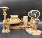 Creatieve Kokeshi Volkskunst-Diorama - Hout - Japan - Shwa, Antiek en Kunst